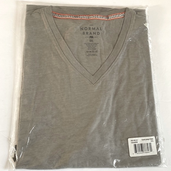 The Normal Brand Hamlin Jersey V-Neck Short-sleeve T-Shirt, Size XXL, NWT - Picture 6 of 9